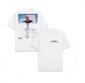 White Phosphor Anime Eva -02 Pilot Asuka Air Force B2 Spirit Bomber Shirt USA M - Bild 1 von 3