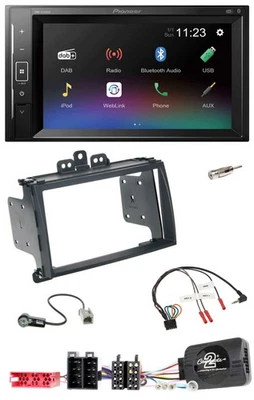 Pioneer DAB Lenkrad 2DIN Bluetooth USB Autoradio für Hyundai i20 09-12 schwarz - Bild 1 von 4