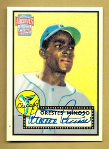 MINNIE MINOSO 2001 TOPPS ARCHIVES ON CARD AUTOGRAPH AUTO CARD #ARA14 MLB STAR! - Bild 1 von 2