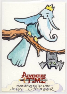 2014 Cryptozoic Adventure Time Sketch Card Ottinger Ice King and Marceline - Picture 1 of 1