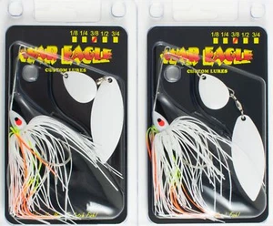 (LOT OF 2) WAR EAGLE SPINNERBAIT 3/8OZ PAINTED WILLOW WE38PT03 COLE SLAW K1103 - Picture 1 of 3