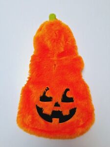 Jack O Lantern Dog Costume S Orange Plush Pumpkin Hoodie s