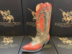 Botas de vaquero Sancho Bots 10326 rojas ya usadas - Imagen 1 de 1