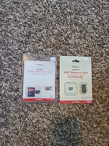 New SanDisk 4 GB Memory Card & Adapter + 2 GB Memory Card & Card Reader Verizon - Picture 1 of 10