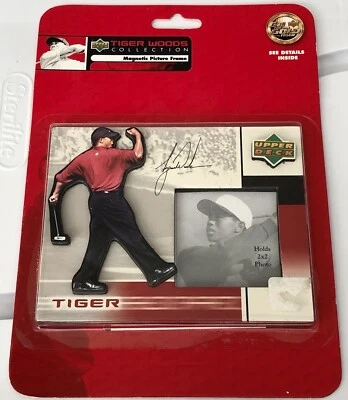 Marco de fotos magnético "firma" colección Tiger Woods de cubierta superior **NUEVO** Foto 1 de 4