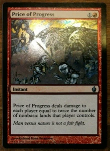mtg magic price of progress FOIL ENGLISH prix du progres fire lightning 4 availa - Bild 1 von 1