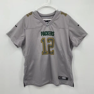 Nike Green Bay Packers NFL Aaron Rodgers #12 Jersey Gray Size XXL Womens - Picture 1 of 10