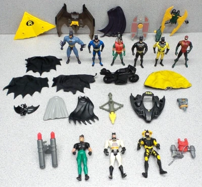 Lote de Figuras Kenner Batman De Colección Caballero Oscuro Batman Robin Serie Animada Lote Foto 1 de 4