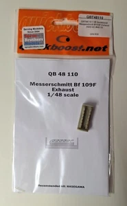 1/48 Hasegawa Bf 109F Resin Motor Auspuff Set - Quickboost QB 48110 - Bild 1 von 2