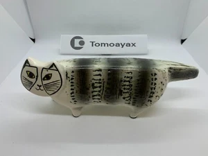 LISA LARSON Gustavsberg Store Zoo Cat Mikey Papa Max Gray Animal Figurine JAPAN - Picture 1 of 15
