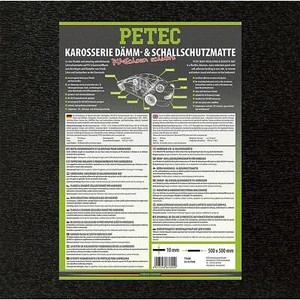 PETEC 87600 Karosserie Dämm & Schallschutzmatte PU-SCHAUM SCHWARZ 50CMx50CMx10MM - Picture 1 of 1