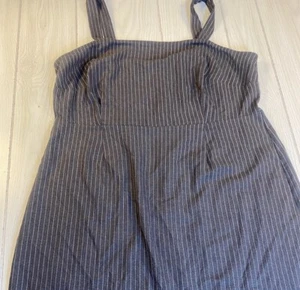 AVA VIV Womens DRESS 1X Boho Black Striped NWOTS - Picture 1 of 8