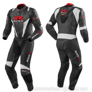 SUZUKI GSXR Racing Motorcycle Leather Suit Motorbike Mens Leather Jacket Trouser - Picture 1 of 2