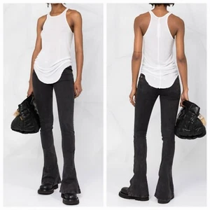 Balmain Flared Mid-rise Black Jeans Size 34 NWT - Picture 1 of 14