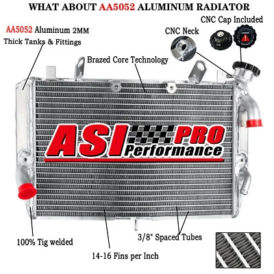 ALUMINUM COOLING RADIATOR FOR 2007 2008 YAMAHA YZF R1 R1M - Image 1 of 4