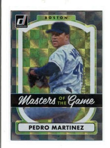 PEDRO MARTINEZ 2017 DONRUSS #MG-8 MASTERS OF THE GAME PARALLEL #028/349 AZ2998