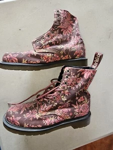 Dr. Martens Pink Floral Canvas Boots 7, Airwair Bouncing Souls - Bild 1 von 8