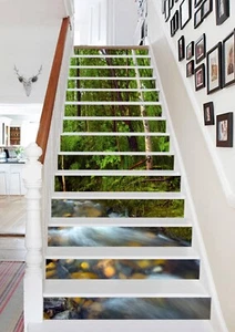 3D Streams River 197 Stair Risers Decoration Photo Mural Vinyl Decal Wallpaper - Picture 1 of 5