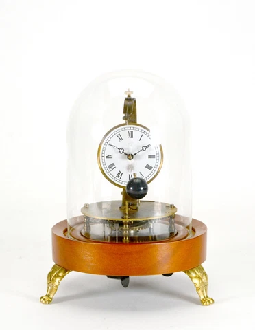 Mystery Briggs Rotary Conical Pendulum Glass Dome Flying Ball Clock Cover