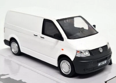 Cararama 1/43 VW T5 Van Volkswagen T5 Panel Van 2010 White Diecast Model Car - Photo 1/4