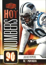 2006 Flair Showcase Hot Numbers #HN13 Julius Peppers - NM-MT