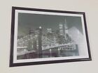 Large Black Gloss Framed New York Picture With Mount