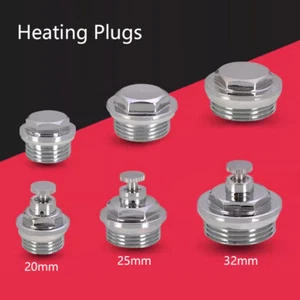 Manual Heated Towel Rail Radiator Air Vent Bleed Plug Valve 20mm/25mm/32mm New - Picture 1 of 11