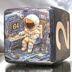 Space Sanctuary - Navigate Through Infinity - Backgammon Double Cube 36mm - Bild 1 von 9