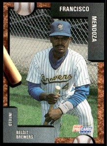 1992 Fleer ProCards 413 Francisco Mendoza   Beloit Brewers  Baseball Card