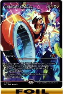 1x - Explosive Getaway - FOIL SHOWCASE - Aetherdrift - NM MTG - Picture 1 of 1
