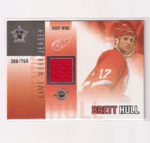 2002-03 Pacific Trading Game Worn Jersey Brett Hull /760 Detroit Red Wings - Picture 1 of 2