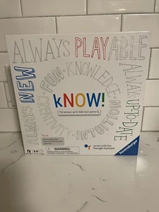 Ravensburger KNOW! The alway up-to-date quiz game. BRAND NEW - Picture 1 of 3