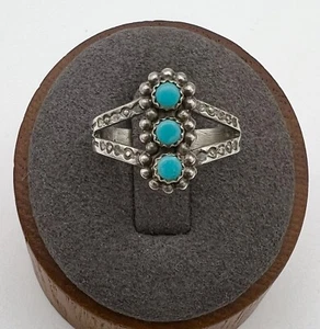 Anillo Maisels Trading Post Turquesa Plata de Ley Talla 7 - Imagen 1 de 8