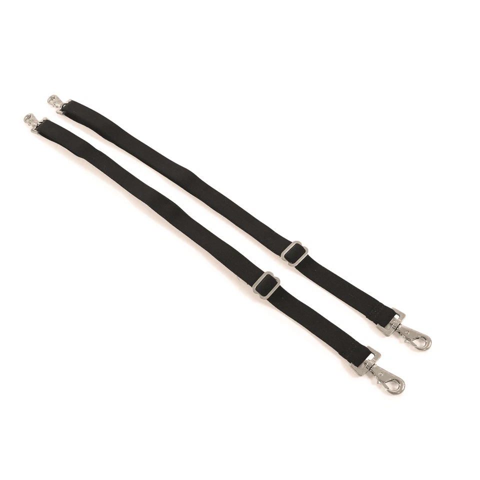 Shires Elastic Horse Leg Straps - Black - Image 1 of 1