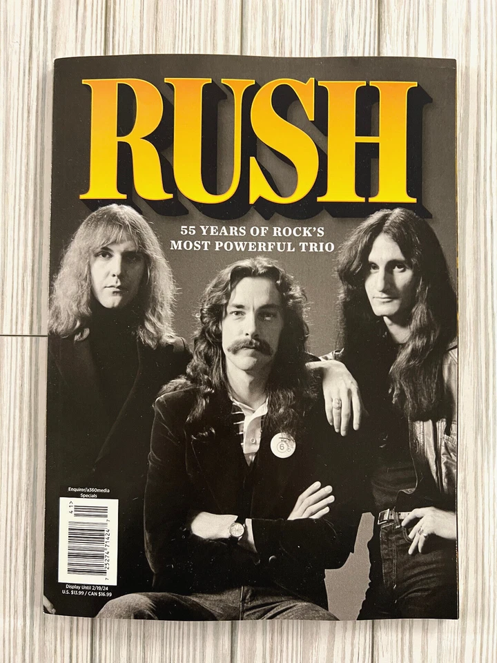RUSH "55 YEARS OF ROCK'S TRIO BAND" MAGAZINE - Image 1 of 1