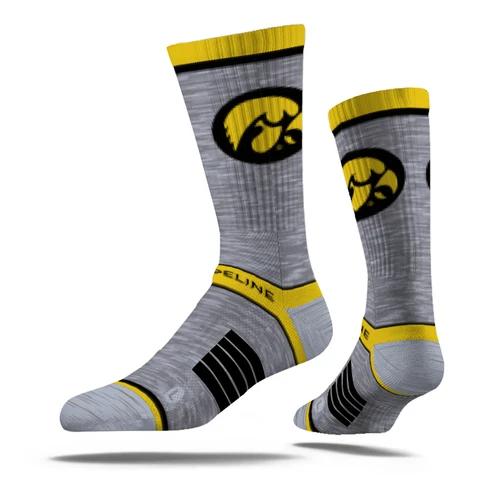 Strideline Iowa Hawkeyes Premium Wool Crew Socks Cover