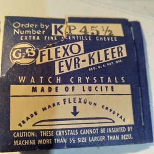 Watch Crystal Pocket watch Lucite Acrylic G&S Flexo evr-kreer  HUNTER 45 1/2 D1B - Picture 1 of 1