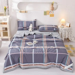 Bedding Set Blanket Thin Comforter Bedspread for Double Bed Air Condition Quilt - Picture 1 of 21
