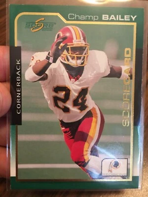 CHAMP BAILEY 2000 SCORE "SCORECARD" REDSKINS HOFER INSERT /2000 GEORGIA BULLDOGS - Image 1 of 2