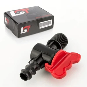 Absperrhahn Kugelhahn PE-Rohr Schlauch für Tropfanlage Gartenbewässerung 16x1/2" - Bild 1 von 6