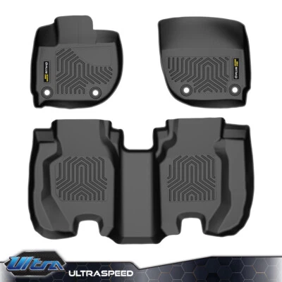 适合 2015 - 2020 年本田适合全天候 3D TPE 脚垫第一行和第二行衬里 — 第 1/4 张图片