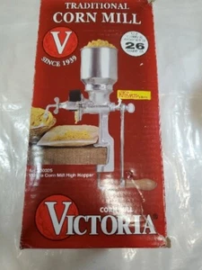 Molinillo de maíz tradicional Victoria con tolva alta Nuevo de Lote Antiguo - Imagen 1 de 5
