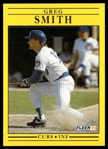 1991 Fleer Greg Smith Chicago Cubs #433