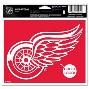 DETROIT RED WINGS MACBOOK LAPTOP MULTI USE REUSABLE DECAL NEW WINCRAFT - Picture 1 of 1
