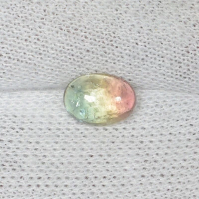 0.84 cts Beautiful Luster Natural Bi Color Tourmaline - Oval Cab...!!! - Image 1 of 2
