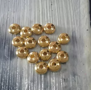Brass Bead Spacers, Abacus, 5 x 2mm Gold 50 pieces Free postage Oz Seller - Bild 1 von 2