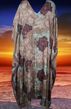 Boho Gypsy Kaftan Erotic Night Maxi Loose Resort Wear Women Dress Onesize