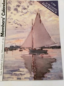 Los Angeles County Museum of Art Member Calendar Aug 1984 Vol 22 #8 Ex Library - Bild 1 von 11