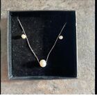 pearl necklace and earring set