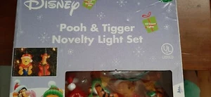 NEW Winnie The Pooh & Tigger Plastic Blow Mold Christmas Lights10 total Disney - Picture 1 of 4